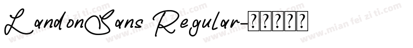 LandonSans Regular字体转换